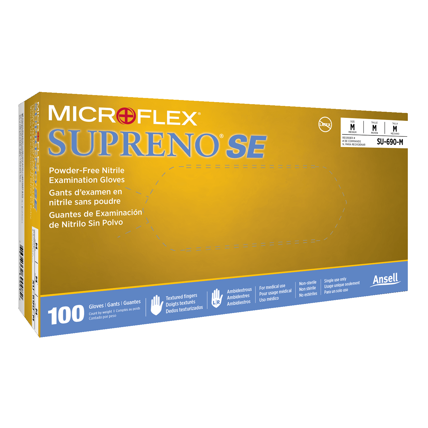 MICROFLEX-Ansell MICROFLEX® Supreno® SE SU-690 Nitrile Gloves-MedTech-1